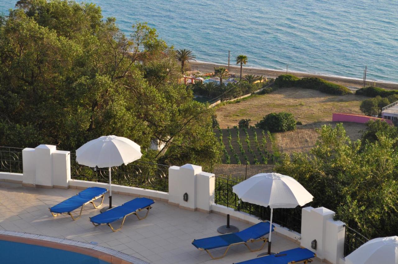 Maria With Pool And Panorama View - Agios Gordios 1 Appartamento